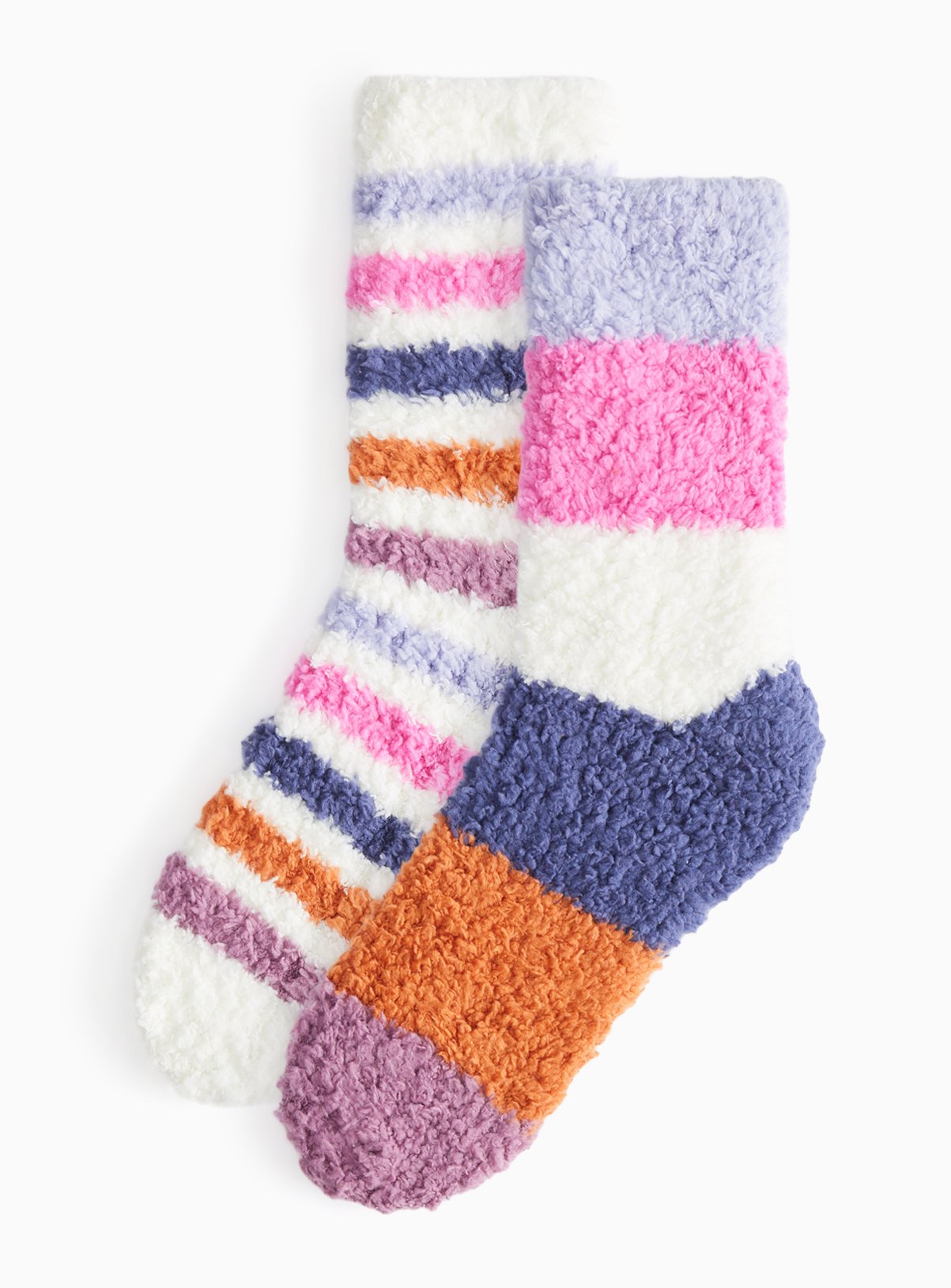 Bright Super Fluffy Cosy Ankle Socks 2 Pack 4-8 - Image 1 thumbnail